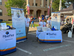 FiberFirst employees at a FiberFirst event