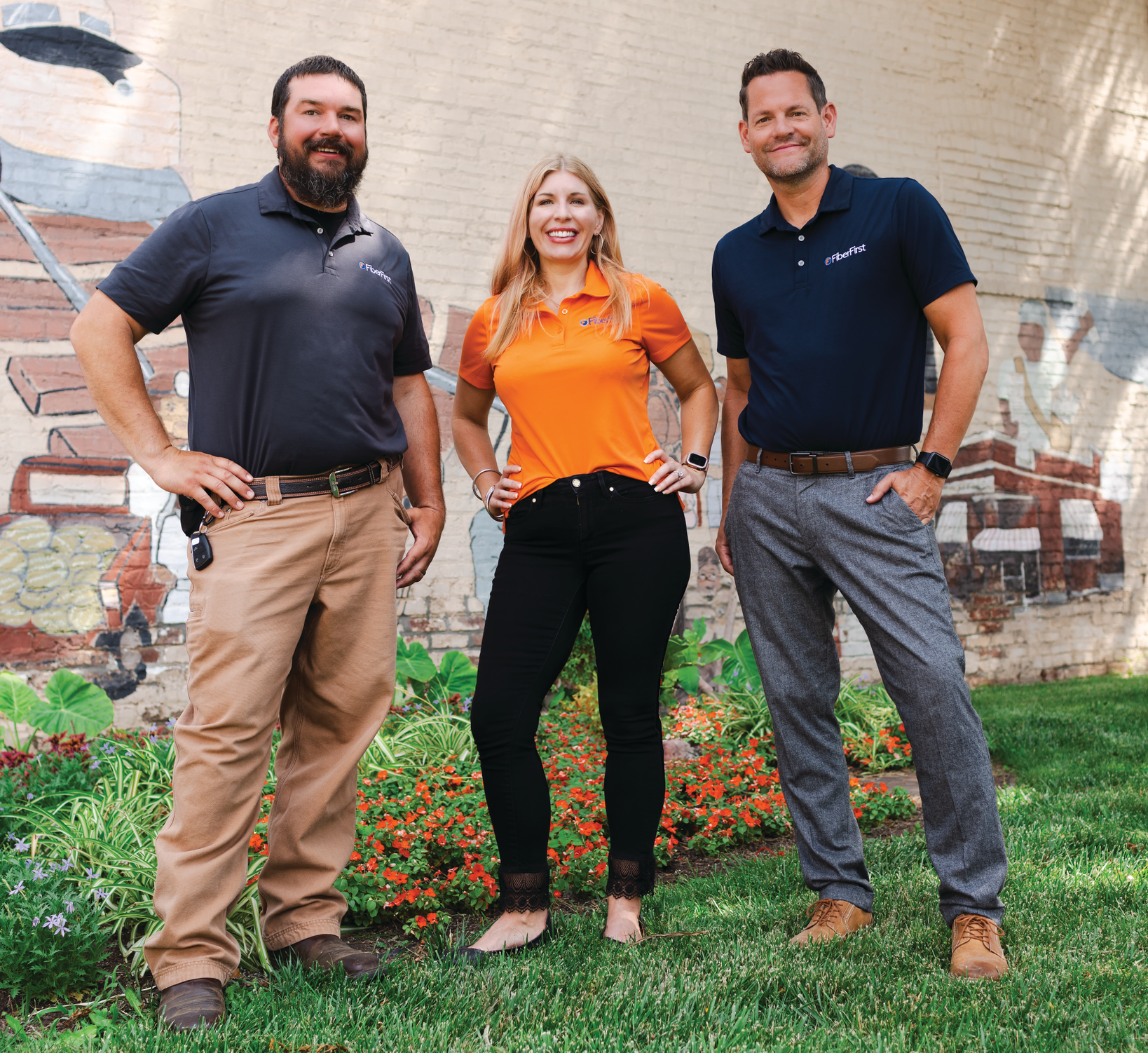 The FiberFirst team in Omaha (L to R) Derek Stork, Rachel Larson and Jason Johnson